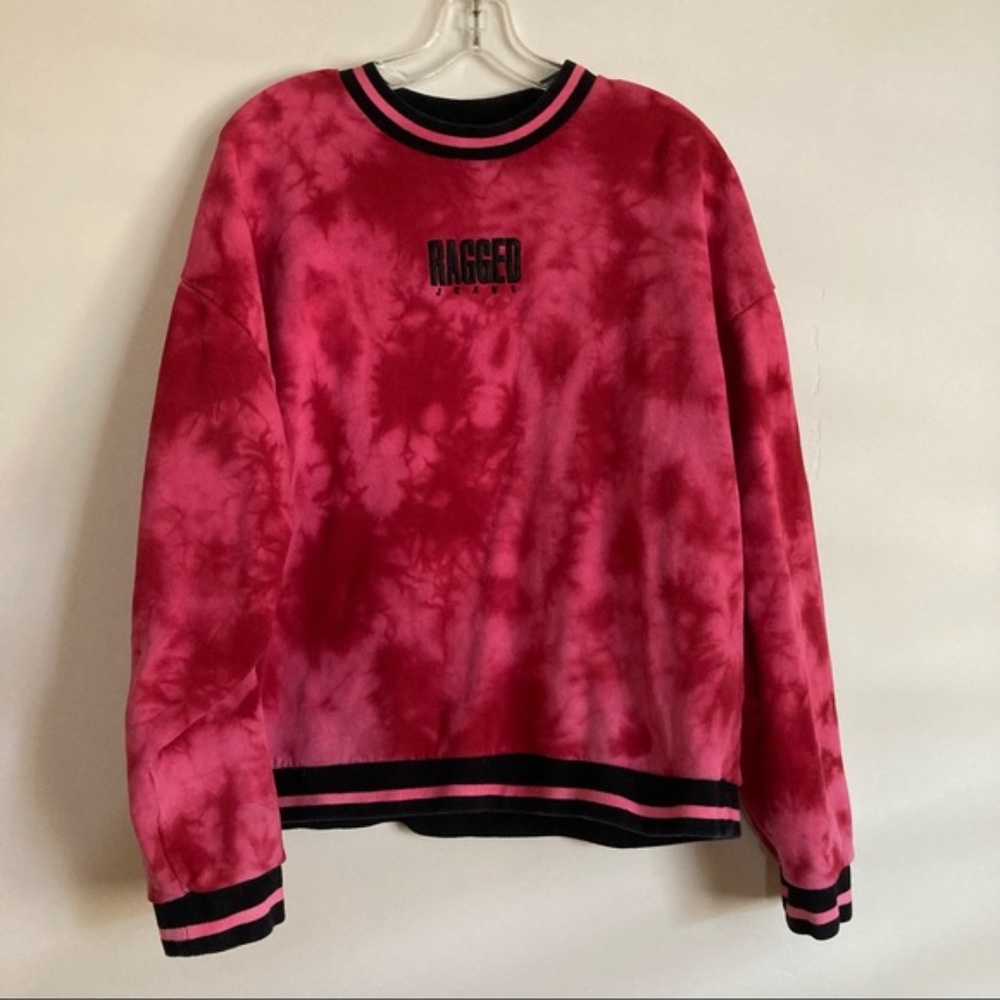 THE RAGGED PRIEST Proud Pink Tie Dye Sweatshirt - Picture 6 of 10